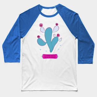 Blue bald cactus Baseball T-Shirt